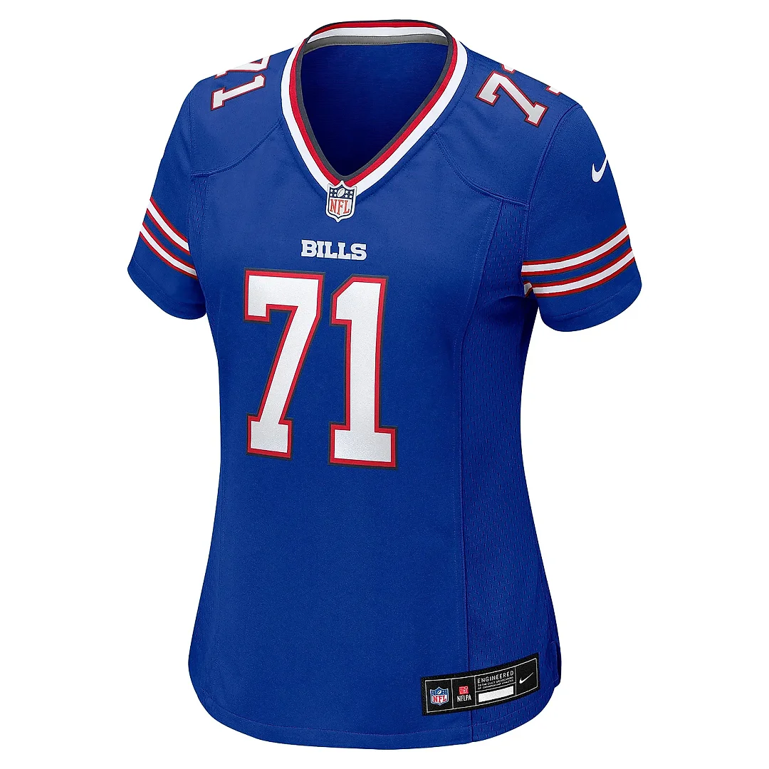 Zennovawear Women's Buffalo Bills Quinton Jefferson Royal Game Jersey