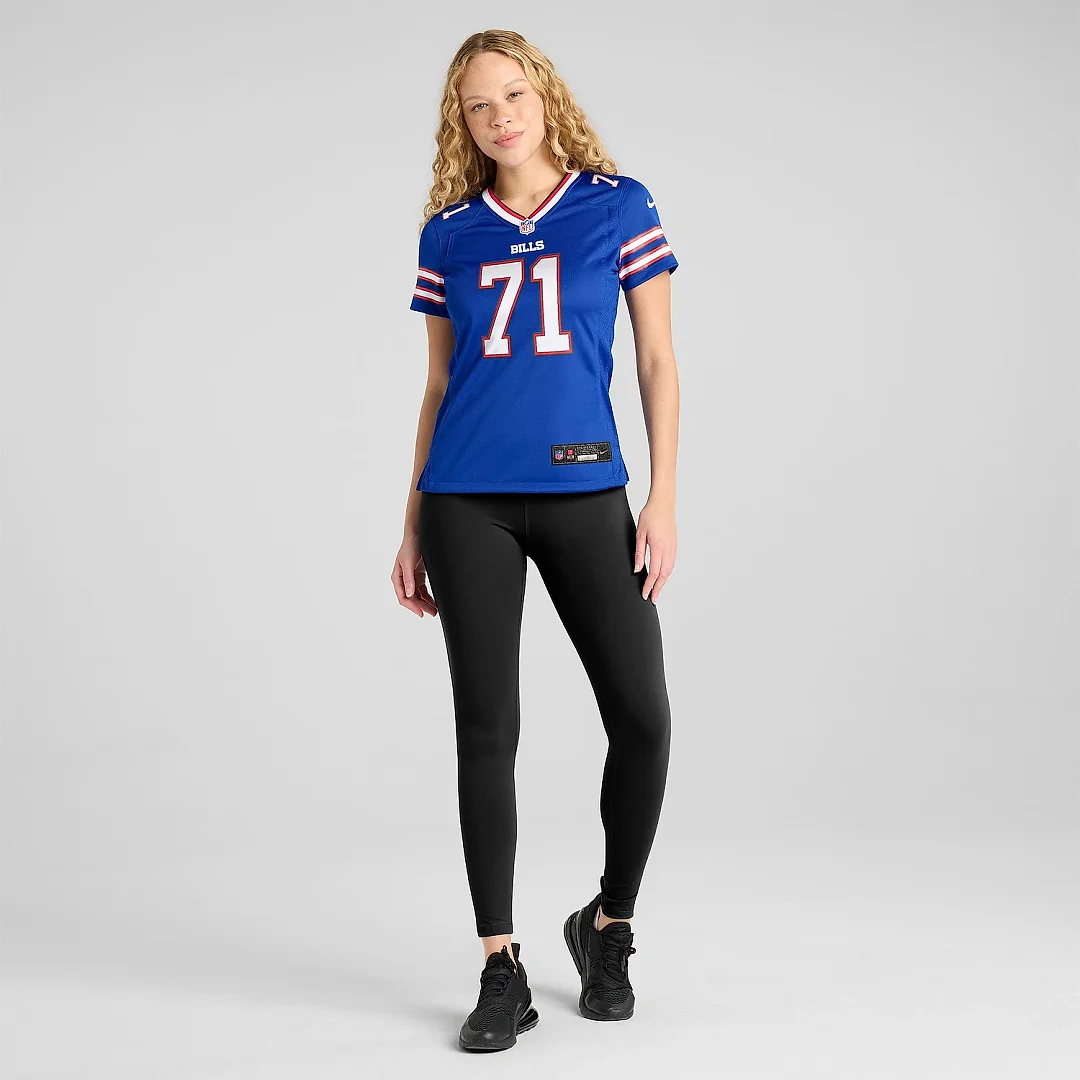 Zennovawear Women's Buffalo Bills Quinton Jefferson Royal Game Jersey