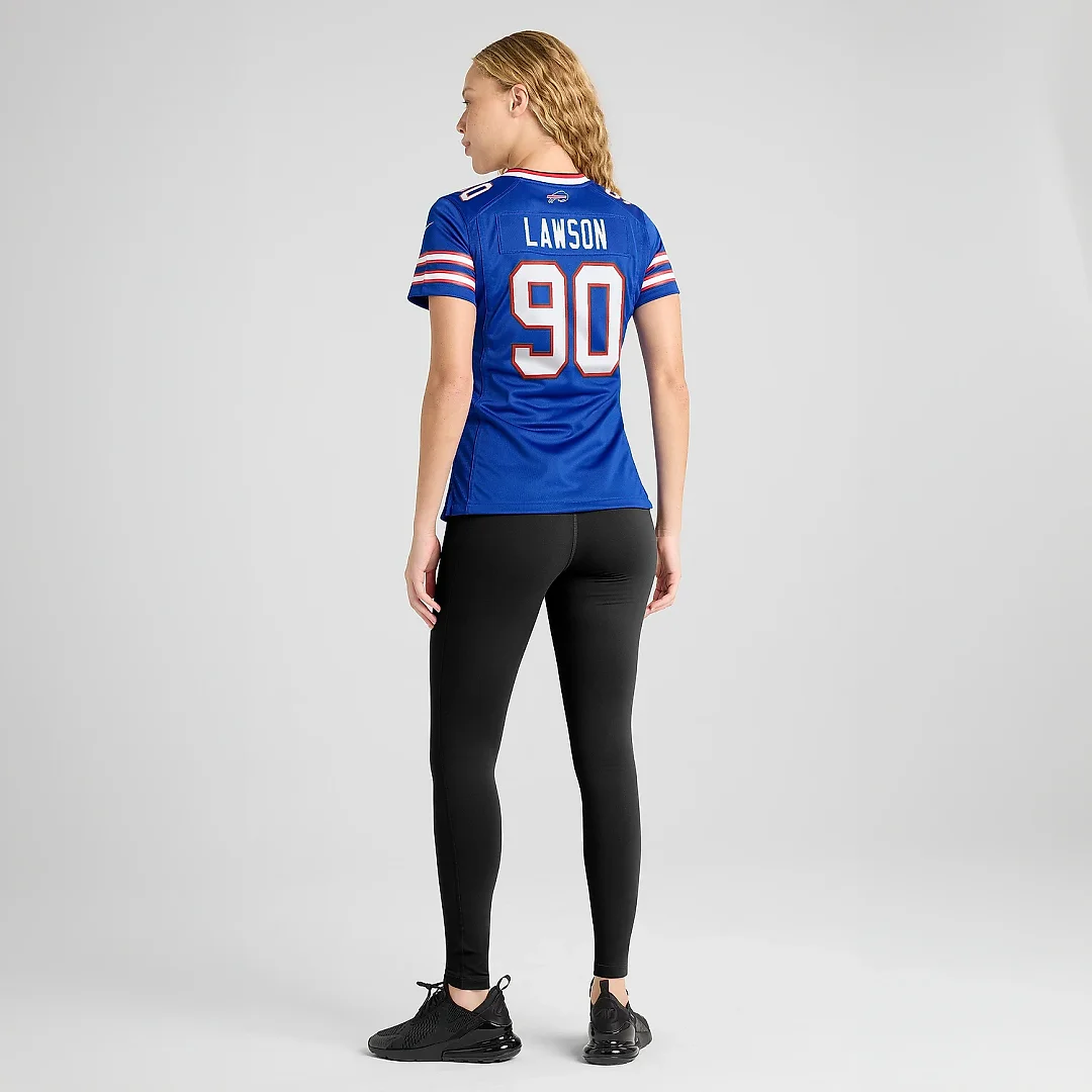 Zennovawear Women's Buffalo Bills Shaq Lawson Royal Game Jersey