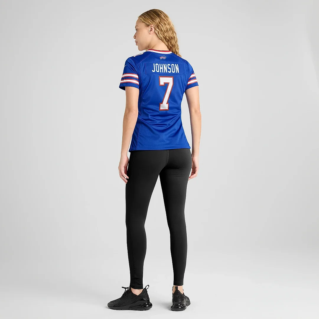 Zennovawear Women's Buffalo Bills Taron Johnson Royal Game Player Jersey