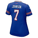 Zennovawear Women's Buffalo Bills Taron Johnson Royal Game Player Jersey