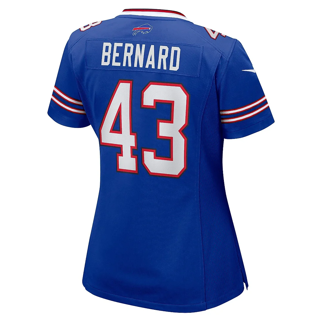 Zennovawear Women's Buffalo Bills Terrel Bernard Royal Game Player Jersey