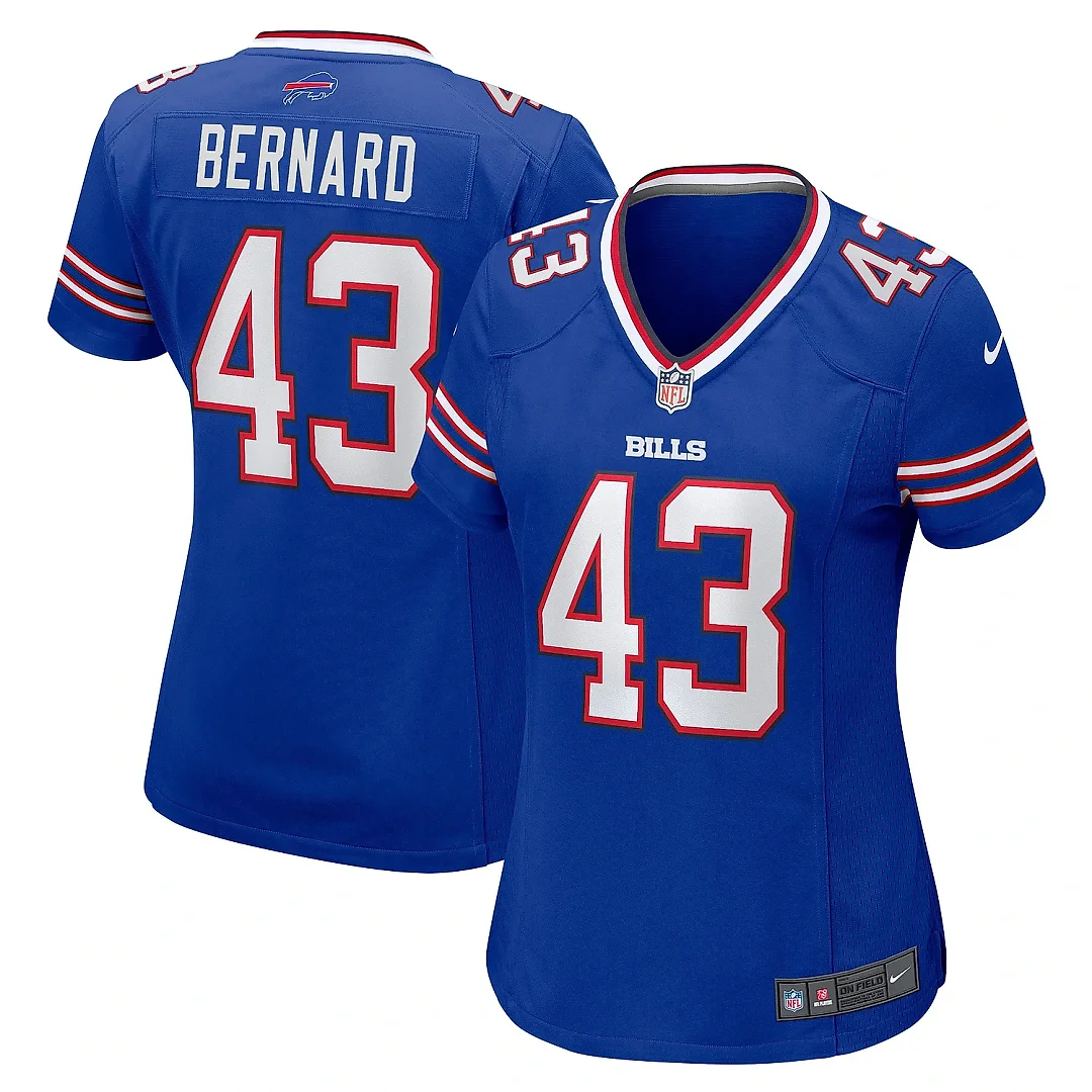 Zennovawear Women's Buffalo Bills Terrel Bernard Royal Game Player Jersey