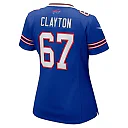 Zennovawear Women's Buffalo Bills Travis Clayton Royal Game Jersey