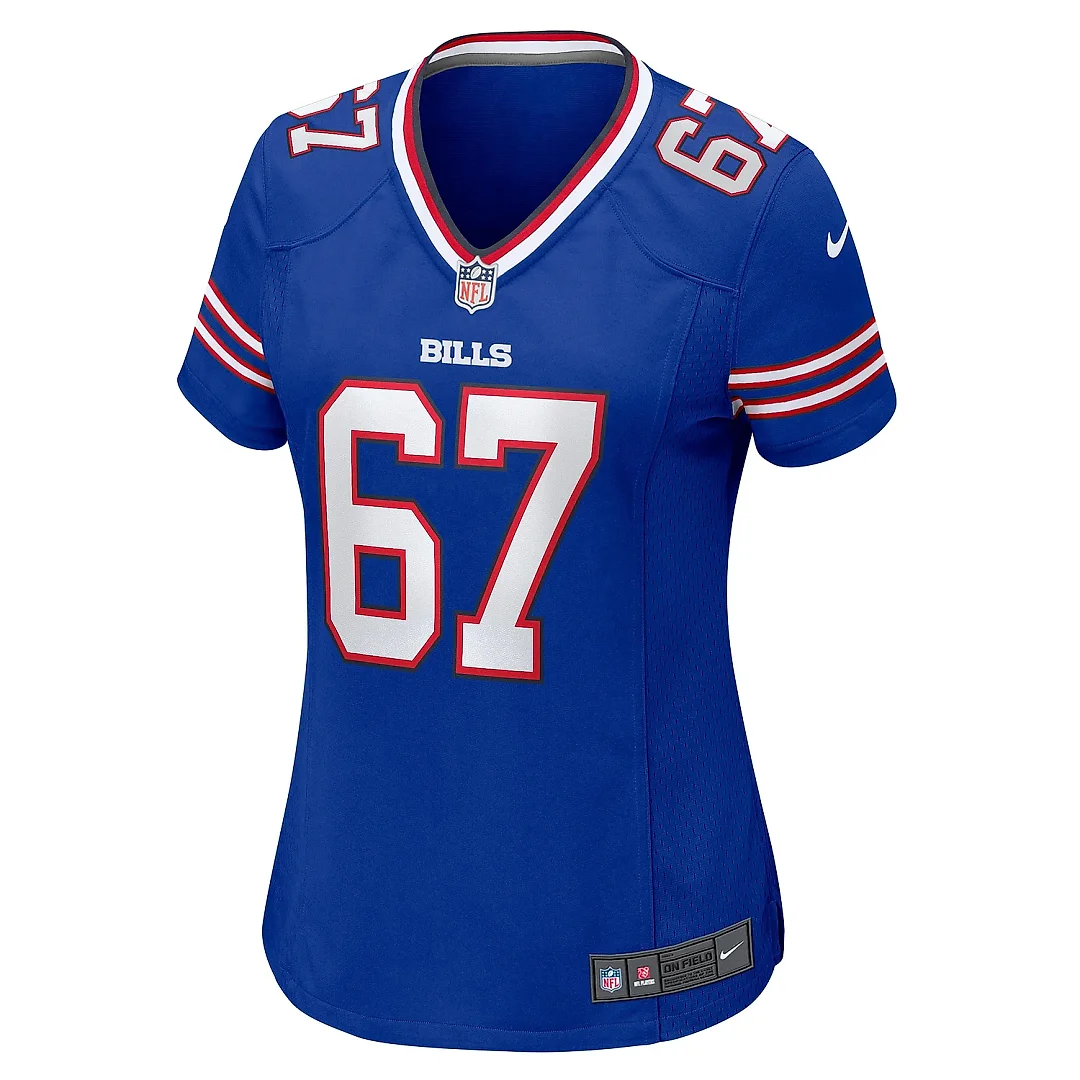 Zennovawear Women's Buffalo Bills Travis Clayton Royal Game Jersey