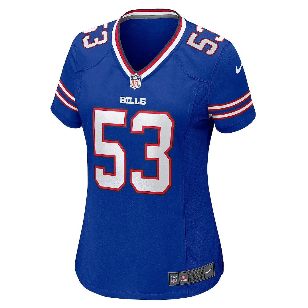 Zennovawear Women's Buffalo Bills Tyrel Dodson Royal Game Jersey