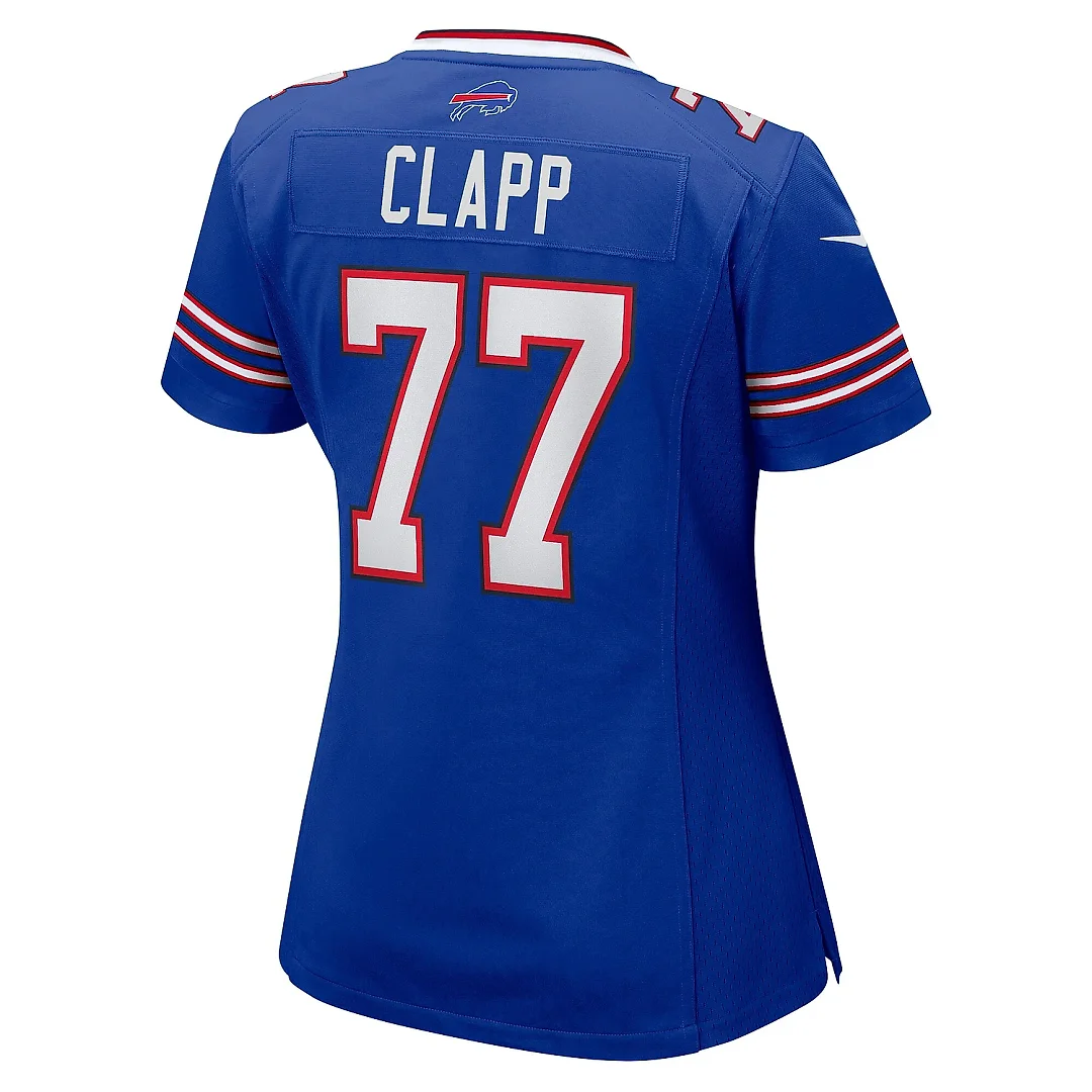 Zennovawear Women's Buffalo Bills Will Clapp Royal Team Game Jersey