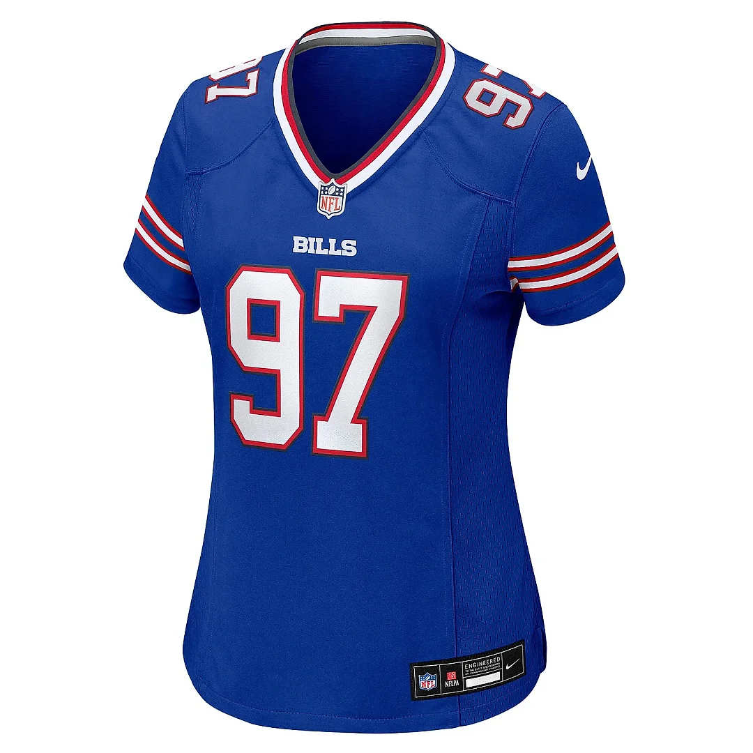 Zennovawear Women's Buffalo Bills Zion Logue Royal Team Game Jersey
