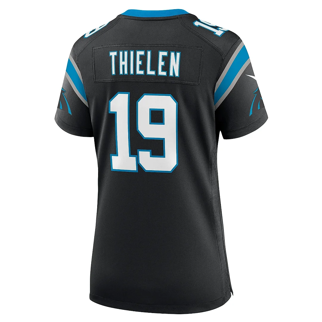 Zennovawear Women's Carolina Panthers Adam Thielen Black Game Player Jersey