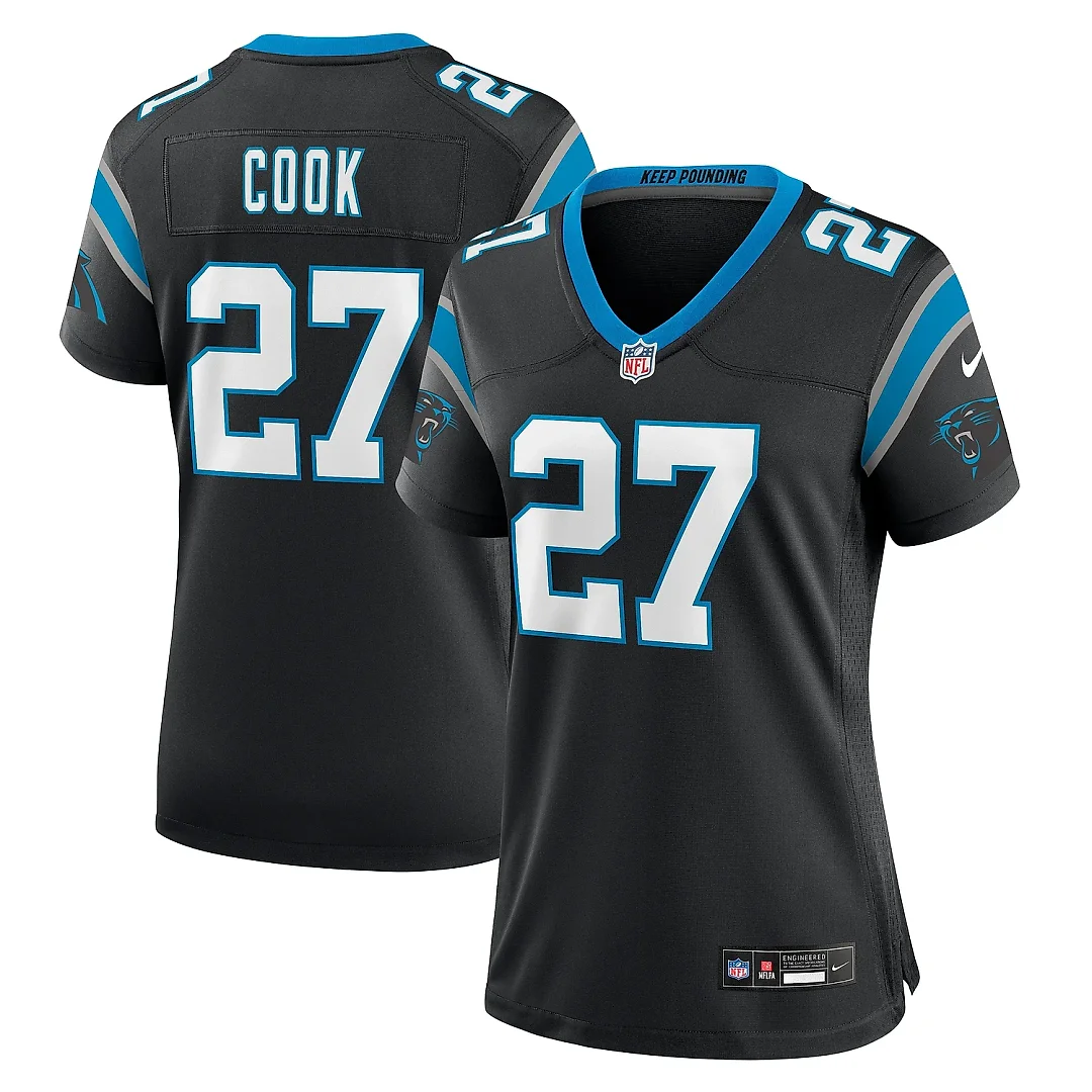 Zennovawear Women's Carolina Panthers Alex Cook Black Game Jersey