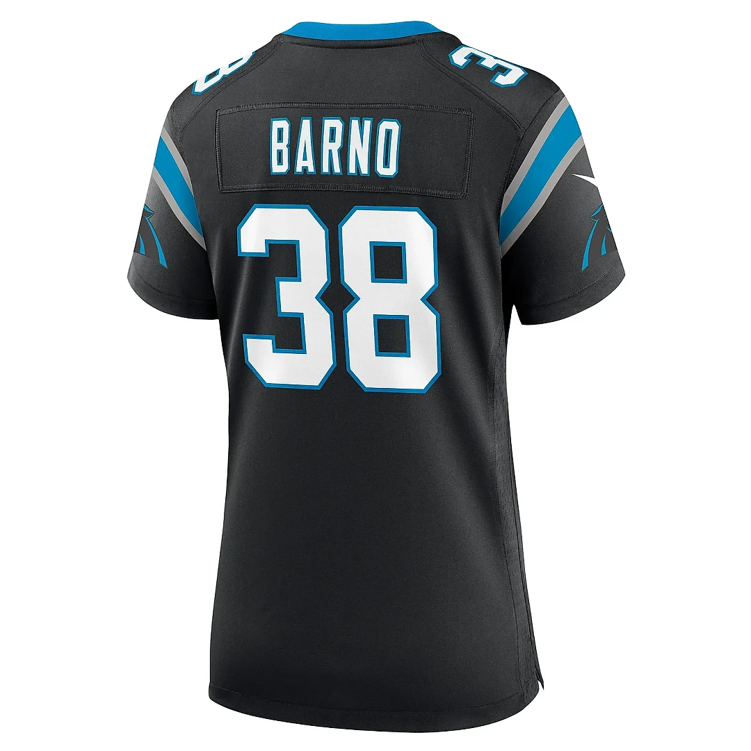 Zennovawear Women's Carolina Panthers Amar? Barno Black Game Jersey