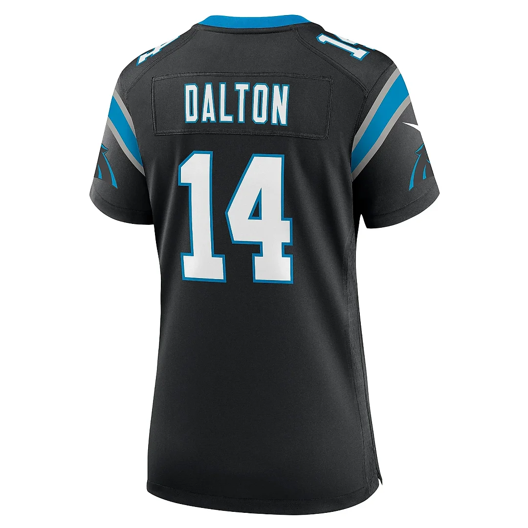 Zennovawear Women's Carolina Panthers Andy Dalton Black Team Game Jersey