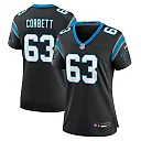 Zennovawear Women's Carolina Panthers Austin Corbett Black Team Game Jersey