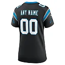 Zennovawear Women's Carolina Panthers Black Custom Game Jersey