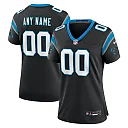 Zennovawear Women's Carolina Panthers Black Custom Game Jersey