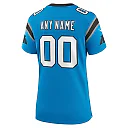 Zennovawear Women's Carolina Panthers Blue Alternate Custom Game Jersey