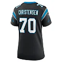 Zennovawear Women's Carolina Panthers Brady Christensen Black Team Game Jersey
