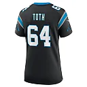 Zennovawear Women's Carolina Panthers Brett Toth Black Game Jersey
