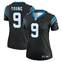 Zennovawear Women's Carolina Panthers Bryce Young Black Legend Player Performance Top