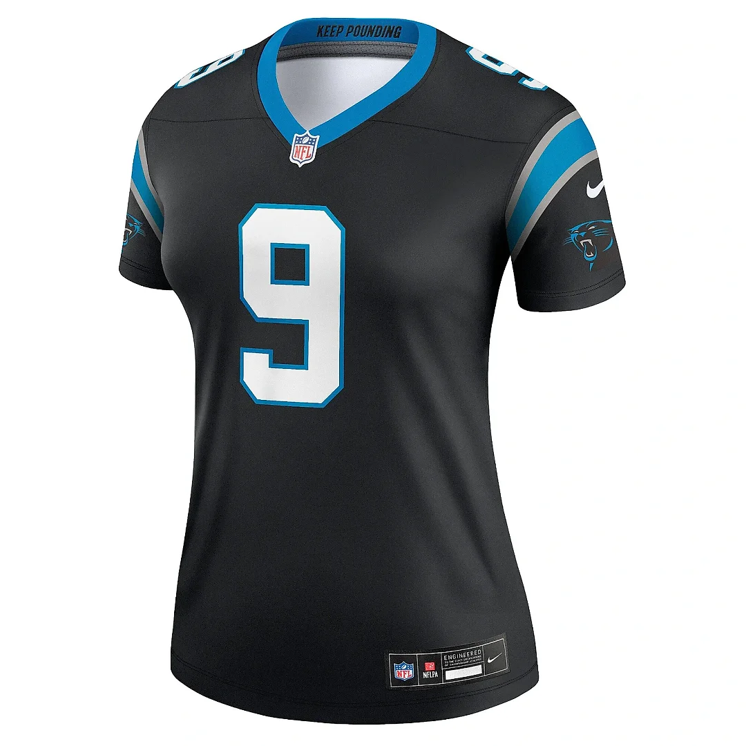 Zennovawear Women's Carolina Panthers Bryce Young Black Legend Player Performance Top