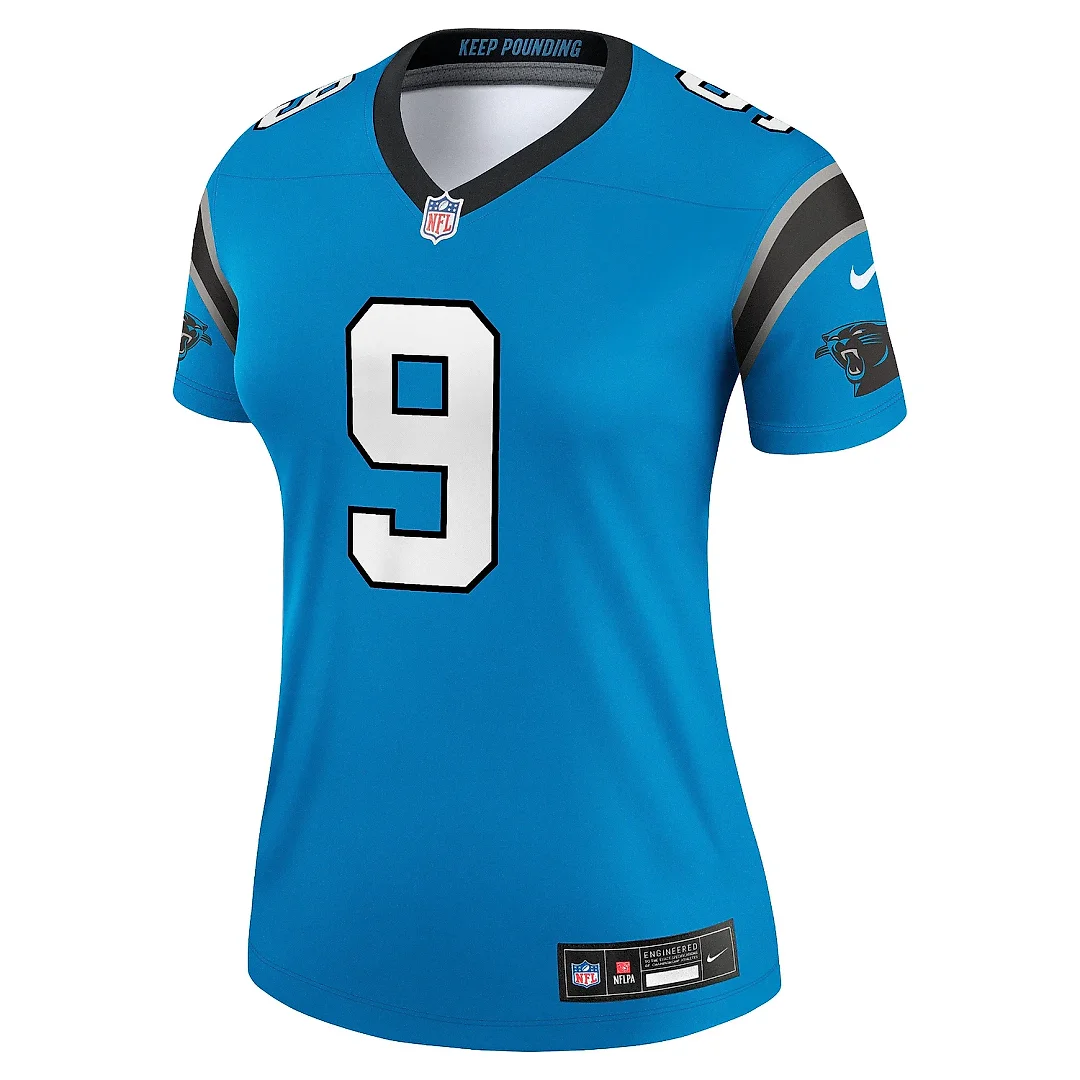 Zennovawear Women's Carolina Panthers Bryce Young Blue Alternate Legend Player Performance Top