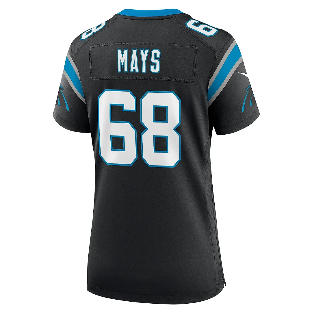 Zennovawear Women's Carolina Panthers Cade Mays Black Team Game Jersey