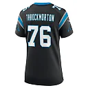 Zennovawear Women's Carolina Panthers Calvin Throckmorton Black Team Game Jersey