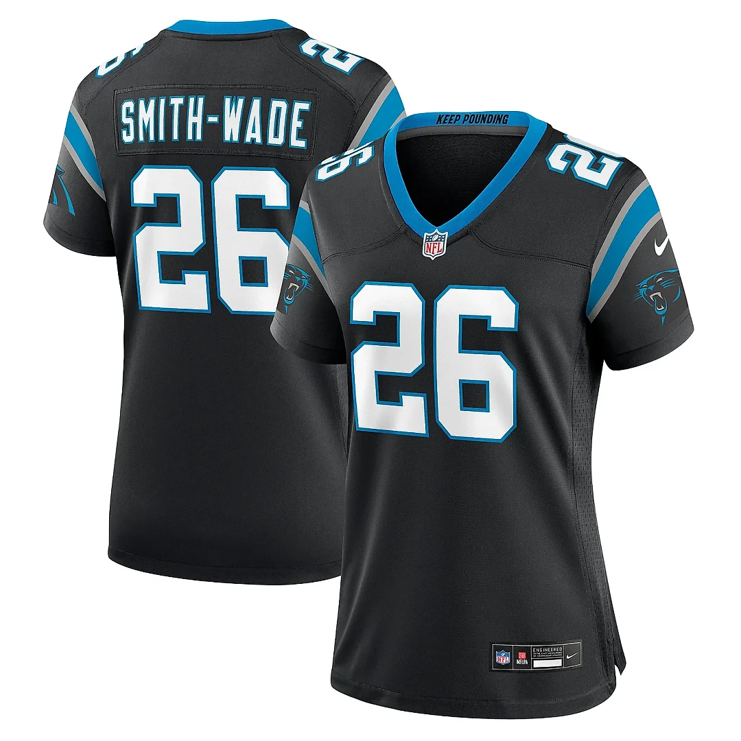 Zennovawear Women's Carolina Panthers Chau Smith-Wade Black Game Jersey