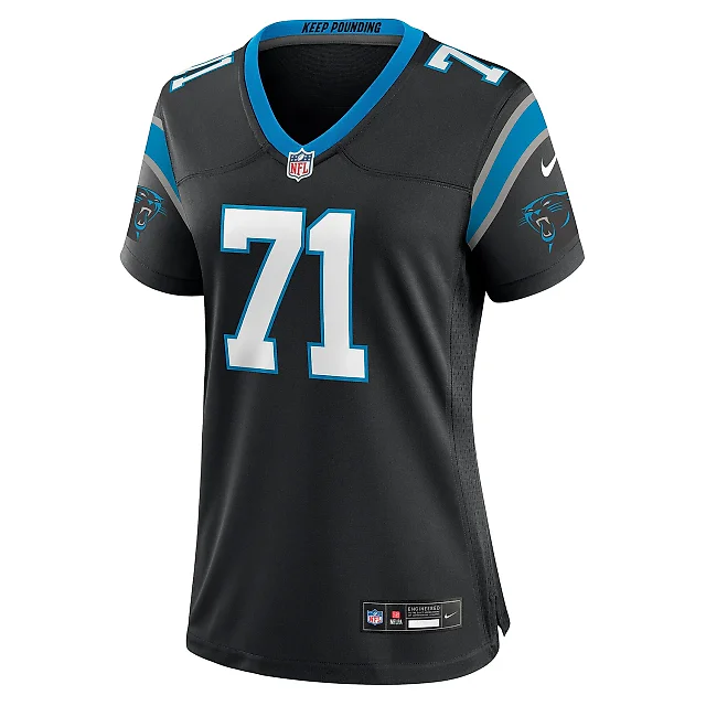 Zennovawear Women's Carolina Panthers Chris Wormley Black Game Jersey