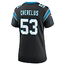 Zennovawear Women's Carolina Panthers Claudin Cherelus Black Team Game Jersey
