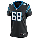 Zennovawear Women's Carolina Panthers Damien Lewis Black Game Jersey