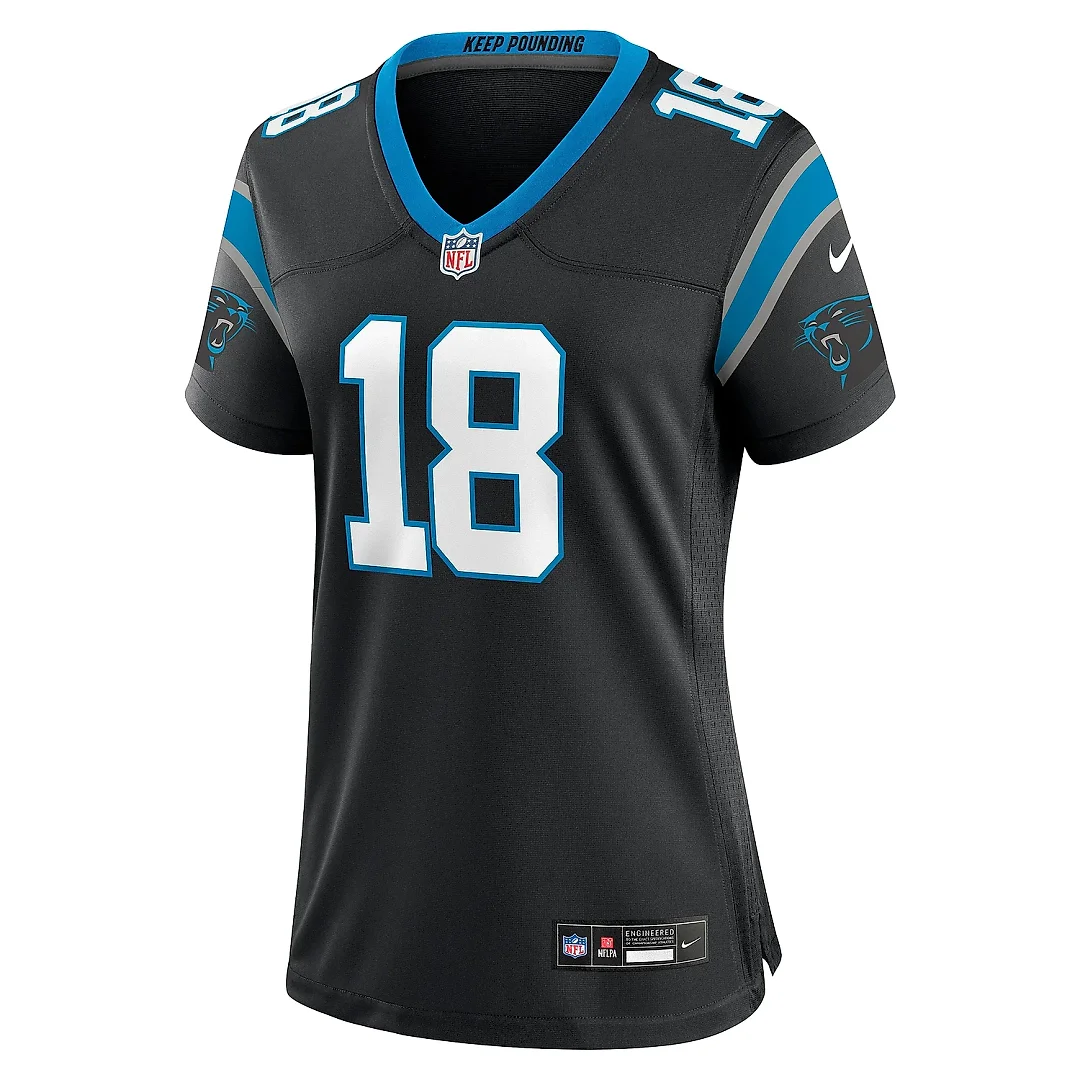 Zennovawear Women's Carolina Panthers Damiere Byrd Black Game Player Jersey