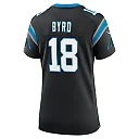 Zennovawear Women's Carolina Panthers Damiere Byrd Black Game Player Jersey