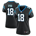Zennovawear Women's Carolina Panthers Damiere Byrd Black Game Player Jersey
