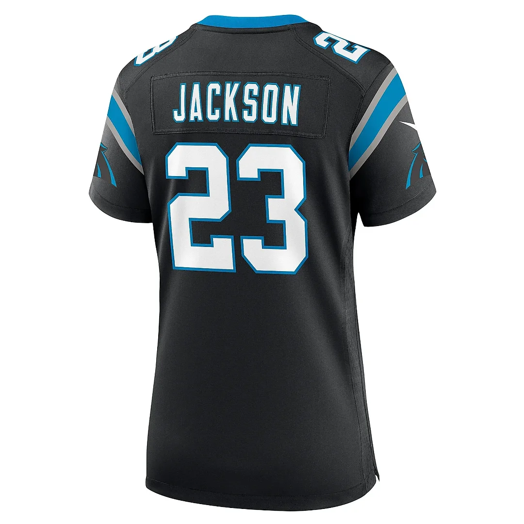 Zennovawear Women's Carolina Panthers Dane Jackson Black Game Jersey