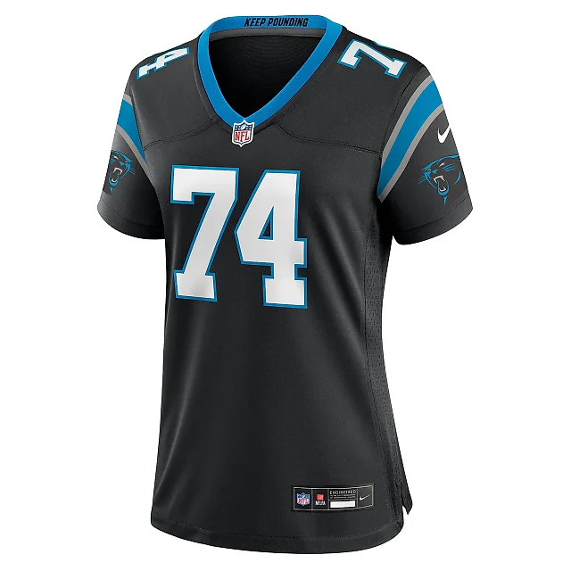 Zennovawear Women's Carolina Panthers David Sharpe Black Team Game Jersey