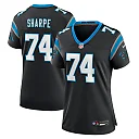 Zennovawear Women's Carolina Panthers David Sharpe Black Team Game Jersey