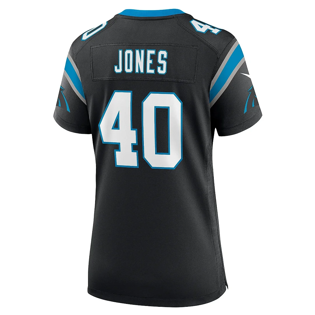 Zennovawear Women's Carolina Panthers Deion Jones Black Game Jersey