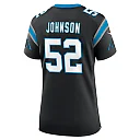 Zennovawear Women's Carolina Panthers DJ Johnson Black Game Jersey
