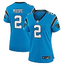 Zennovawear Women's Carolina Panthers D.J. Moore Blue Player Jersey