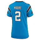 Zennovawear Women's Carolina Panthers D.J. Moore Blue Player Jersey