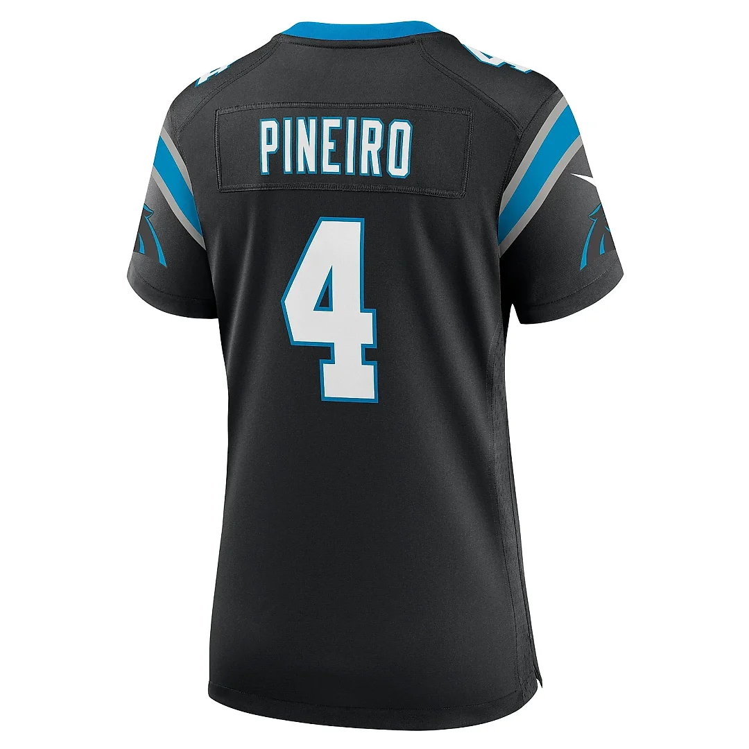 Zennovawear Women's Carolina Panthers Eddy Pineiro Black Team Game Jersey