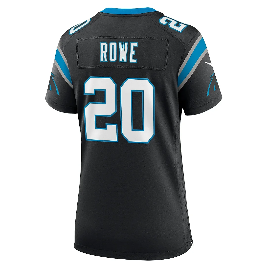 Zennovawear Women's Carolina Panthers Eric Rowe Black Game Jersey
