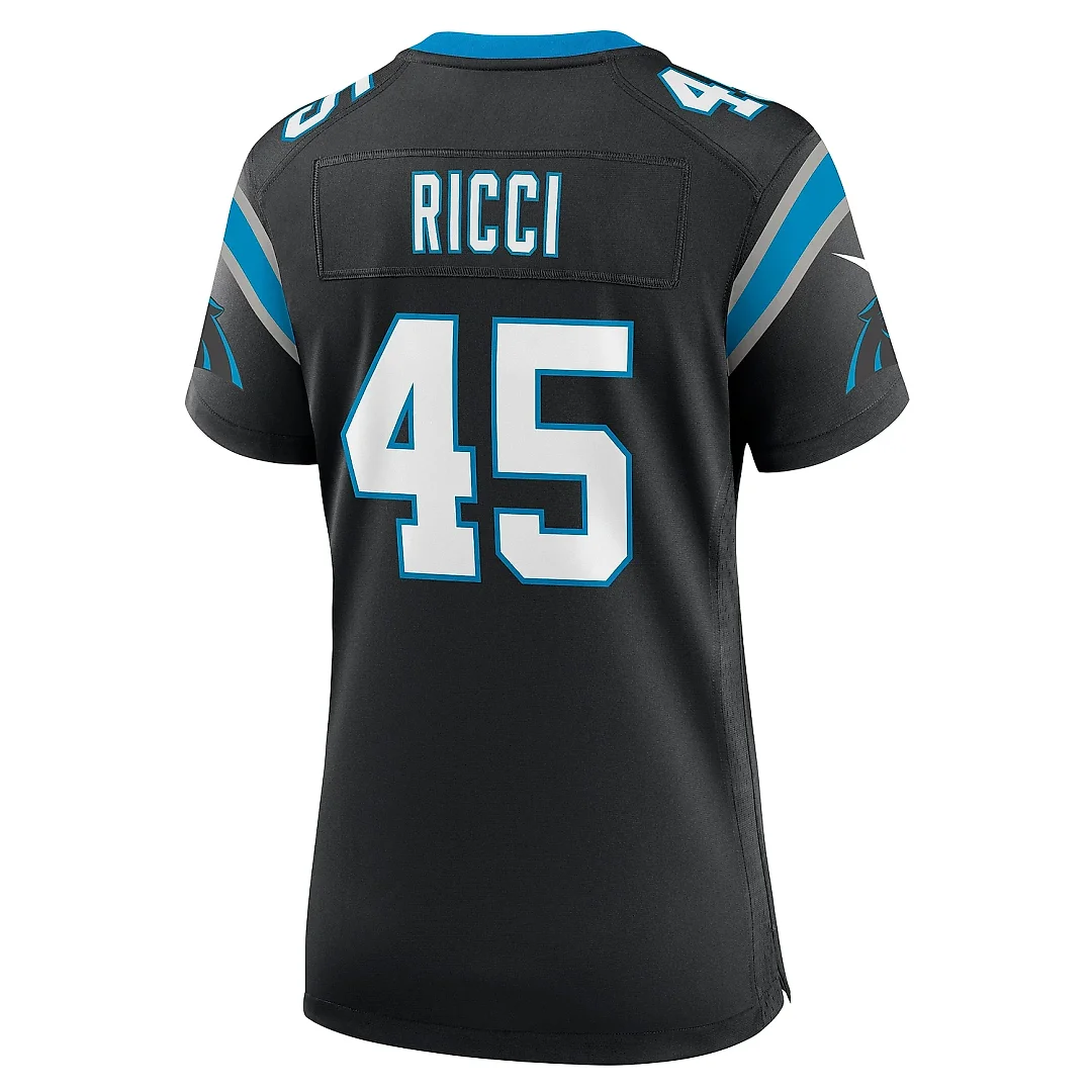 Zennovawear Women's Carolina Panthers Giovanni Ricci Black Team Game Jersey