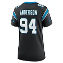 Zennovawear Women's Carolina Panthers Henry Anderson Black Team Game Jersey