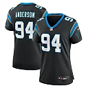 Zennovawear Women's Carolina Panthers Henry Anderson Black Team Game Jersey