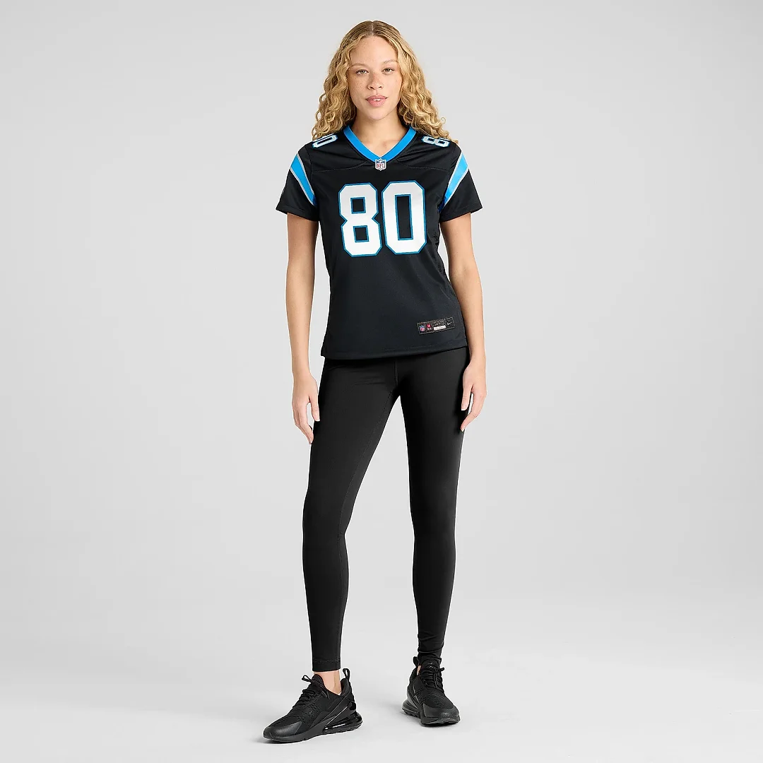 Zennovawear Women's Carolina Panthers Ian Thomas Black Team Game Jersey