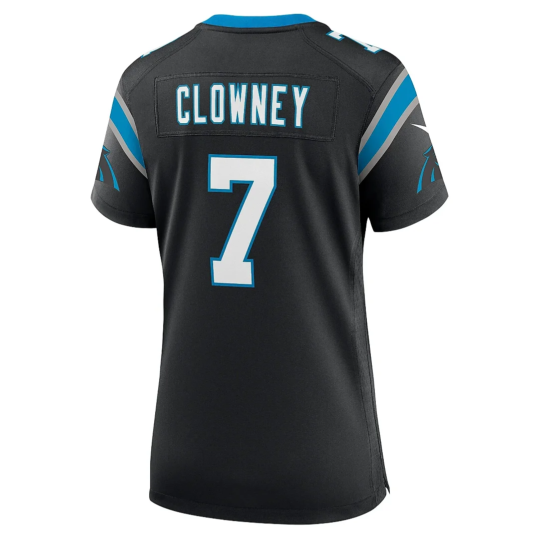 Zennovawear Women's Carolina Panthers Jadeveon Clowney Black Game Jersey