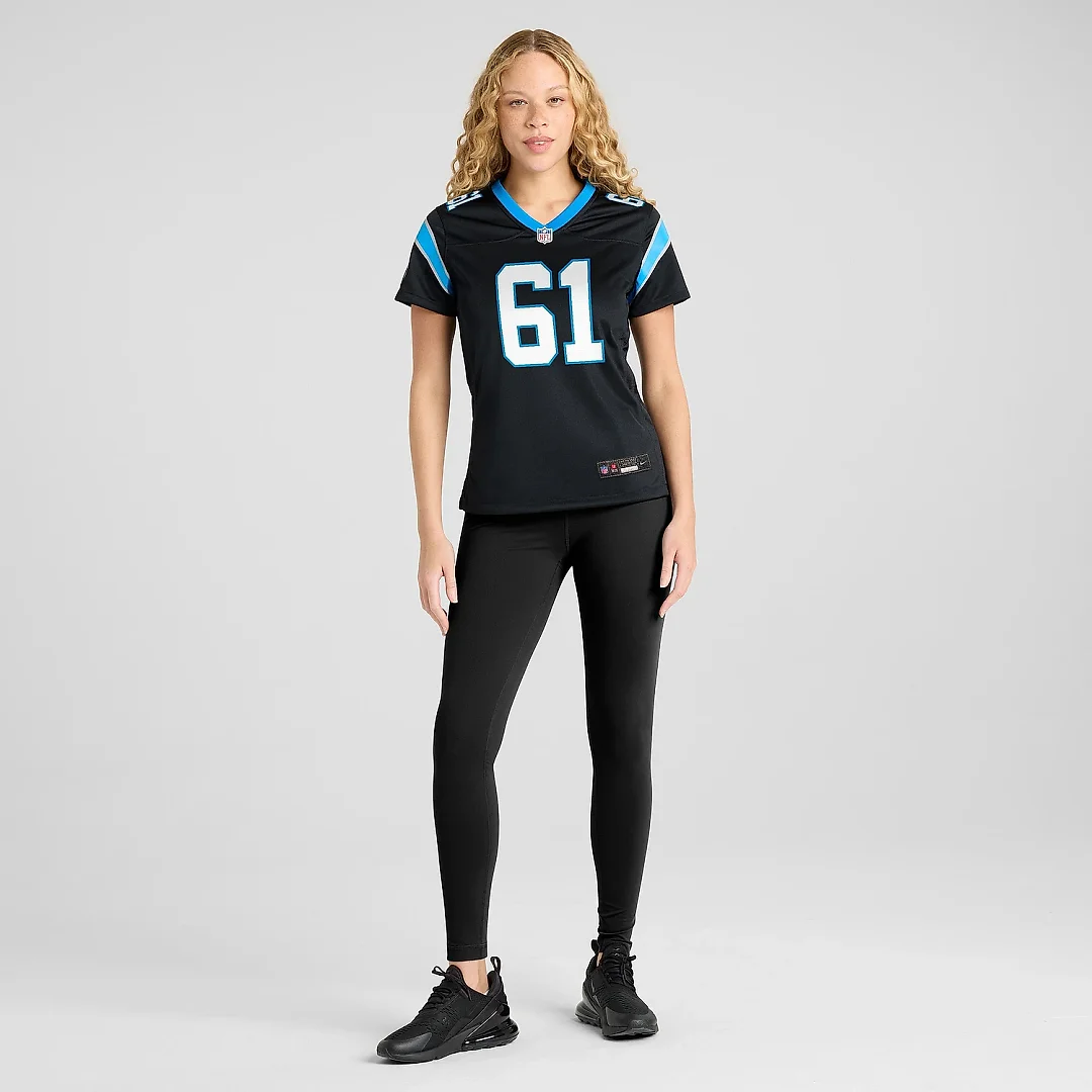 Zennovawear Women's Carolina Panthers Jarrett Kingston Black Game Jersey
