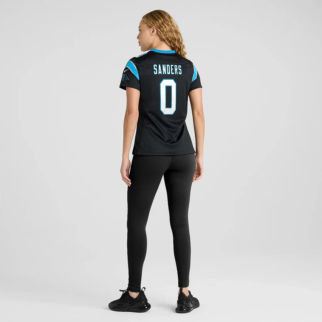 Zennovawear Women's Carolina Panthers Ja'Tavion Sanders Black Game Jersey